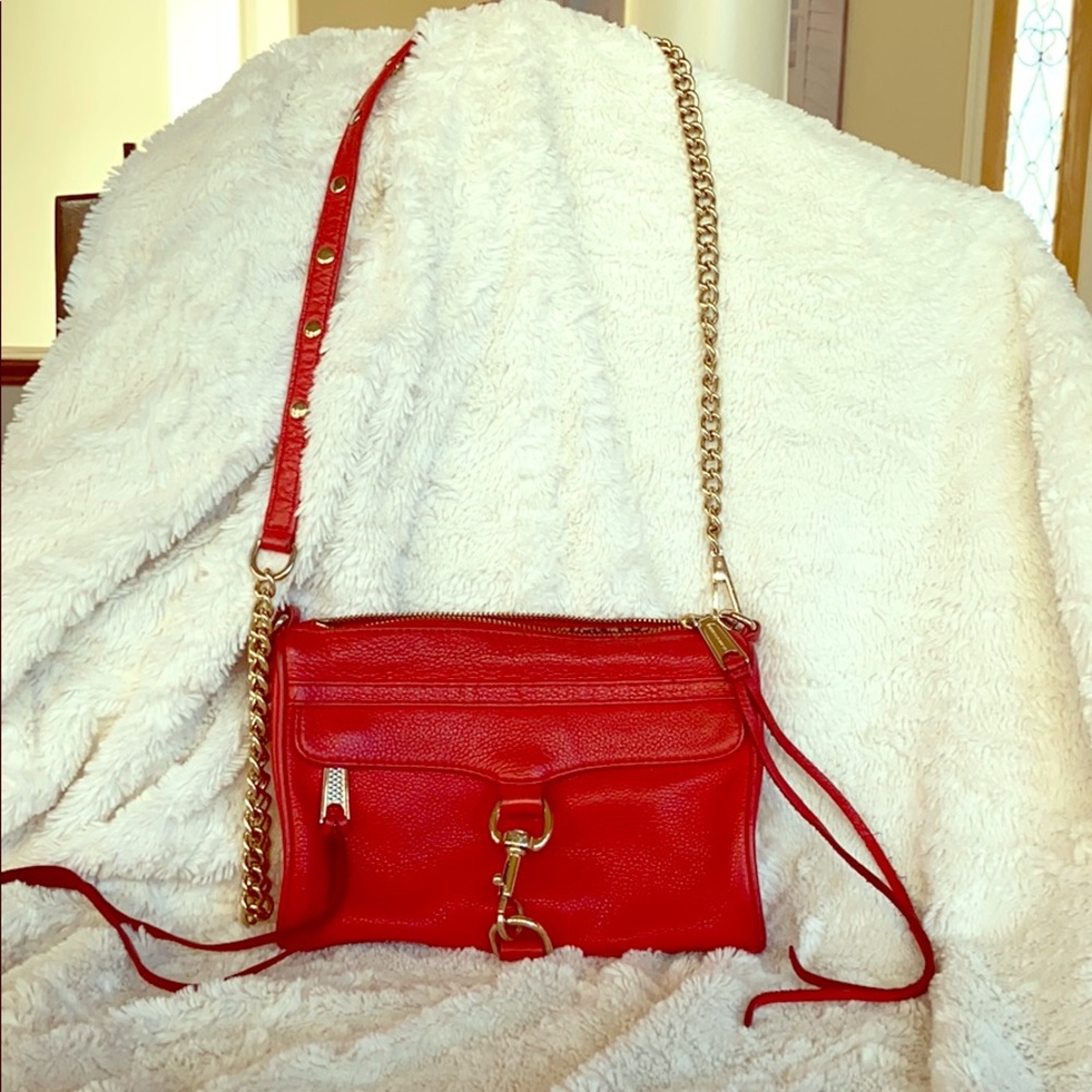 Rebecca Minkoff Red Mini M.a.c. Crossbody Bag